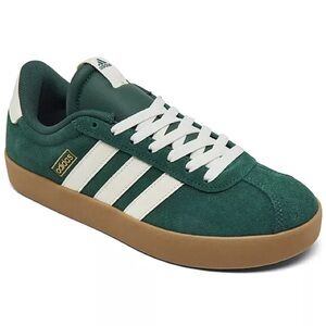 Adidas Forest Green and Cream Sneakers